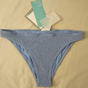 H&M glittery blue bikini bottom